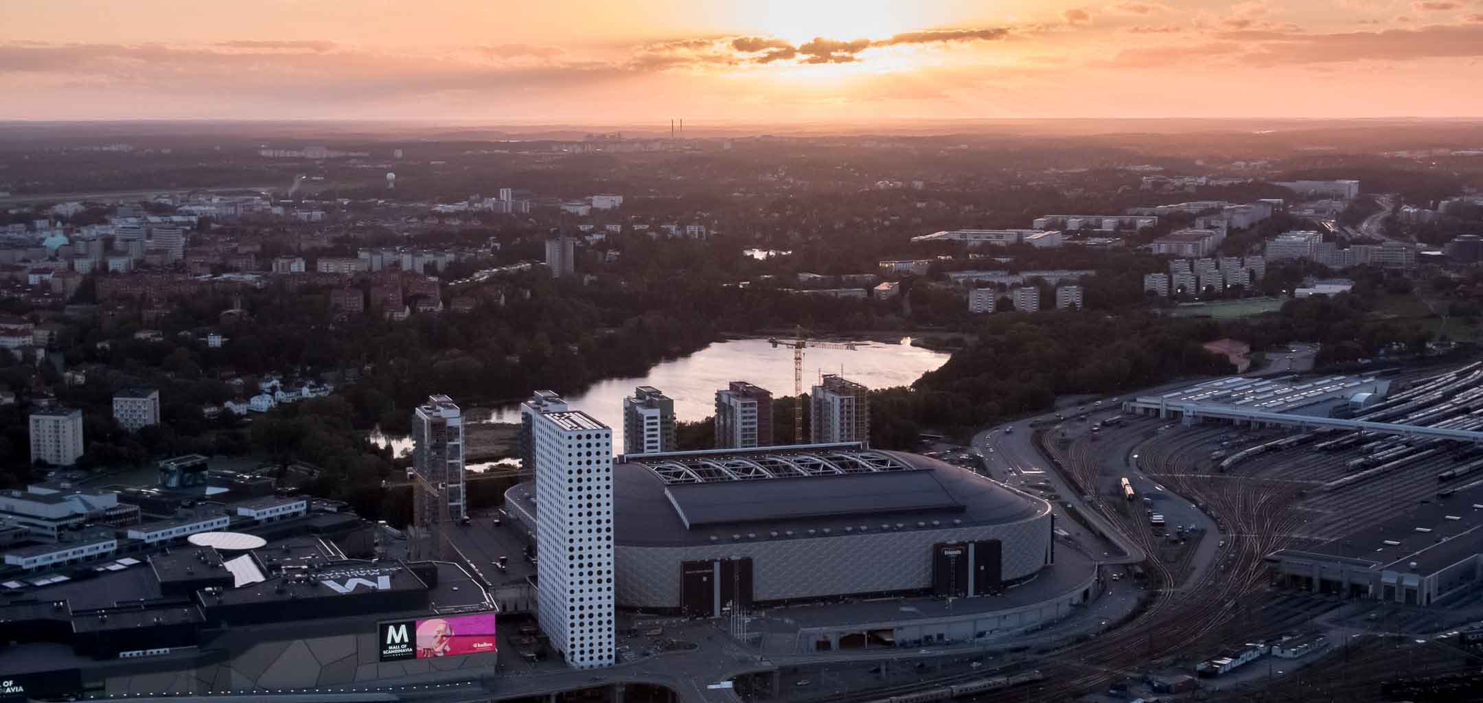 Helikopterfoto Stockholm